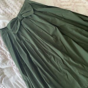 Green boutique skirt